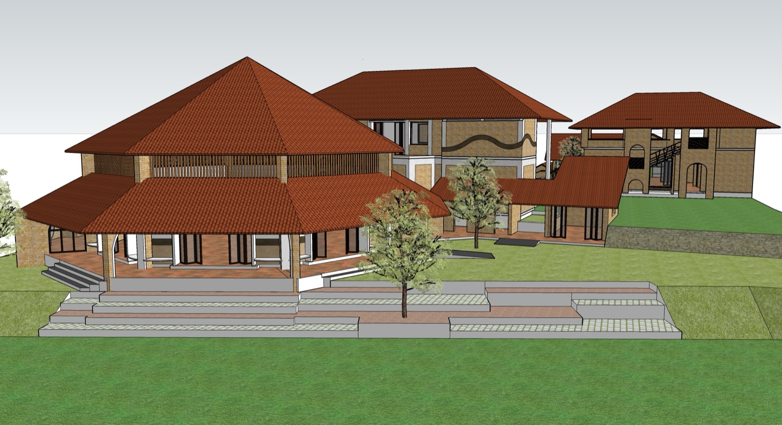 Aerial view of the planned Vidyodaya 2.0 campus