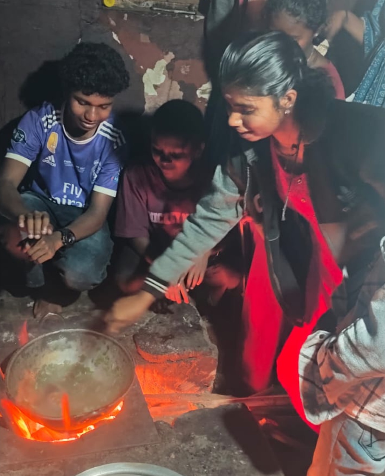 Children at the Vidyodaya hostel