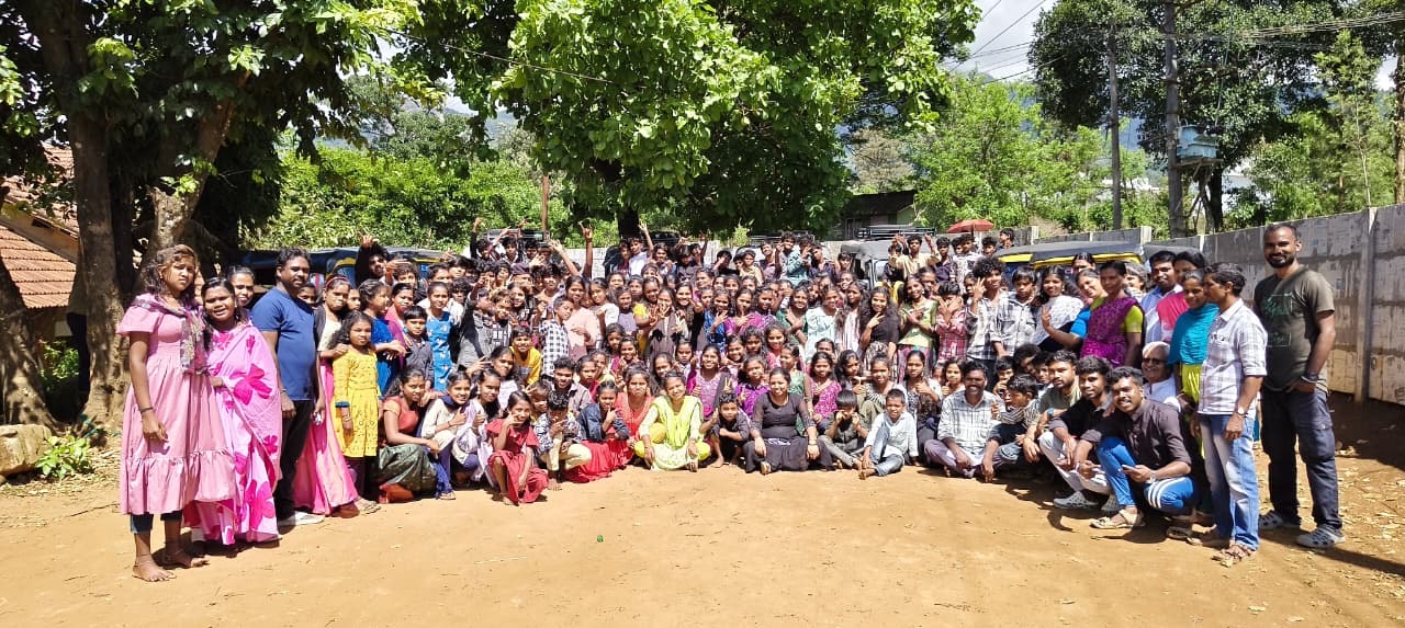A large taluk-level children's camp gathering